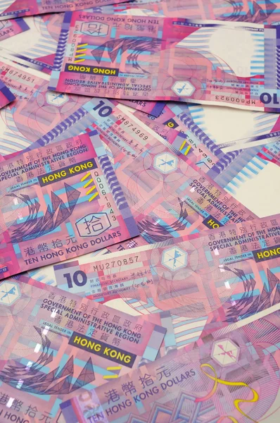 Hong Kong banconote da dieci dollari — Foto Stock