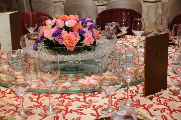 Китайский свадебный стол — стоковое фото