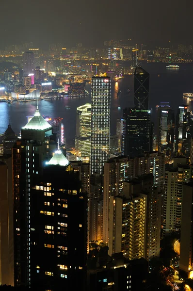 Gece sahne fo hong kong — Stok fotoğraf