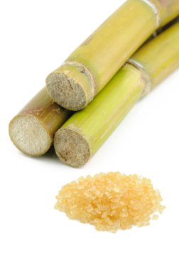 Sugar cane and brown sugar clipart