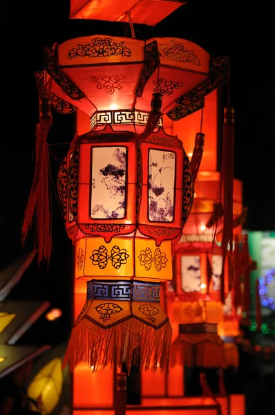 Lanterne rosse cinesi — Foto Stock