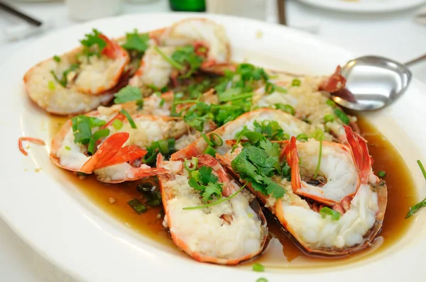 Crevettes chinoises à la vapeur — Photo