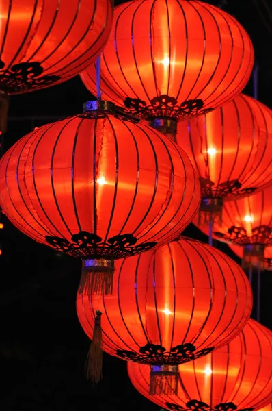 Lanterne rosse cinesi — Foto Stock