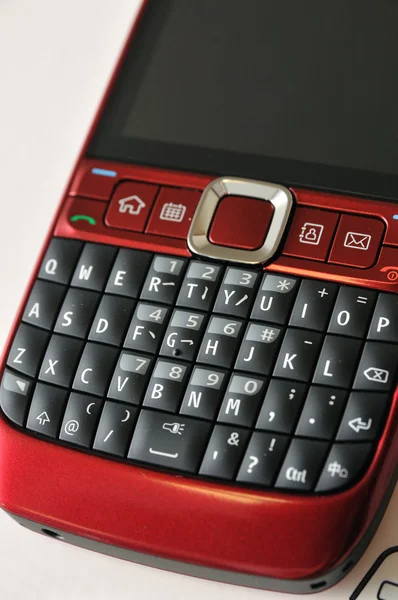 Röd pda-telefon — Stockfoto