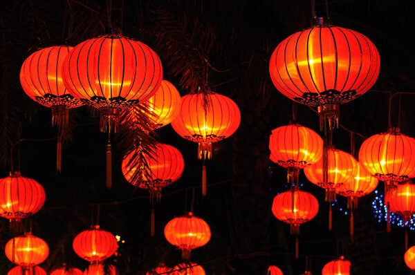 Chinese red lanterns