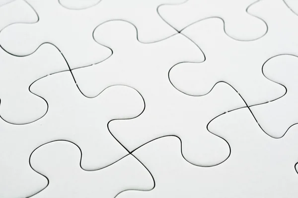 stock image White jigsaw puzzle