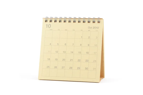 Calendar - October 2010 — Stock Photo, Image