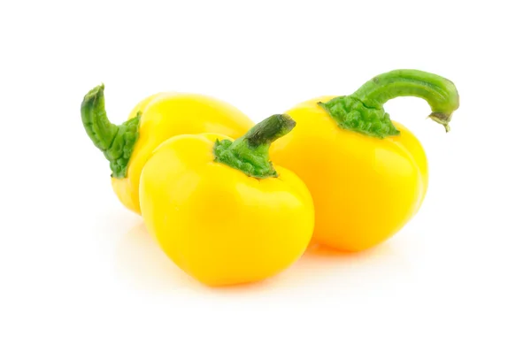 Žlutý baby bell peppers — Stock fotografie