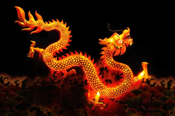Kinesisk drake lykta Royaltyfria Stockfoton