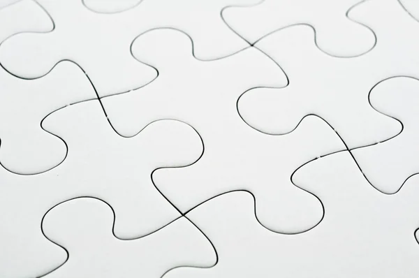 白いジグソーパズル ロイヤリティフリーのストック画像
