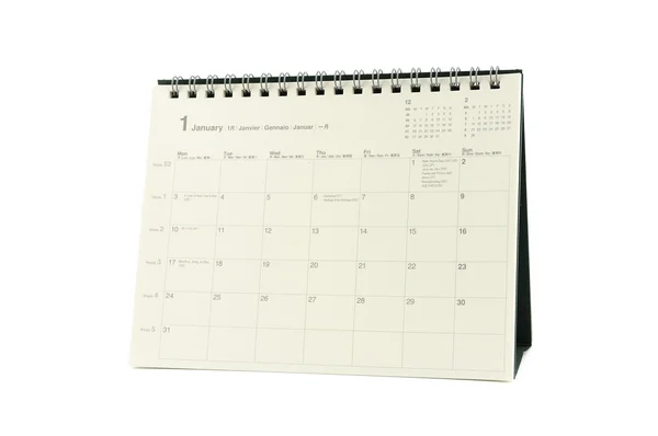 stock image Multilingual calendar, January 2011