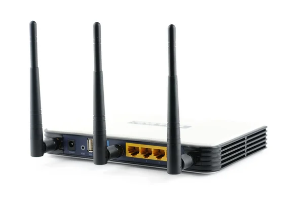 Szerokopasmowy router bezprzewodowy Gigabit Ethernet — Zdjęcie stockowe