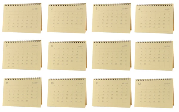 Calendario de escritorio 2011 — Foto de Stock