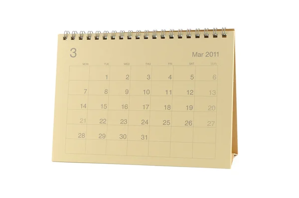 Calendario di marzo 2011 — Foto Stock