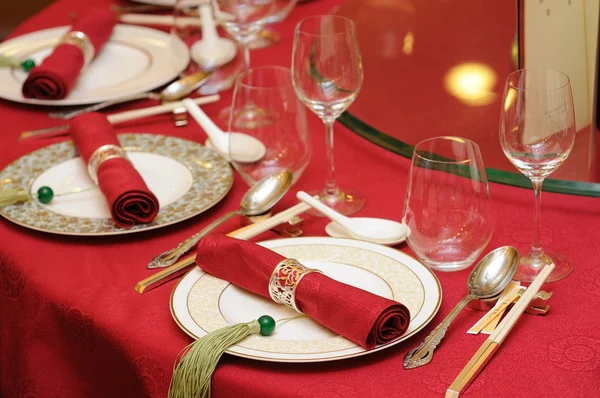 Китайский свадебный стол Стоковое Фото