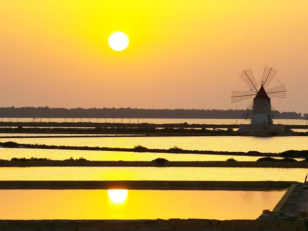 stock image Windmill at Marsala