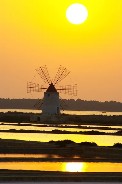 stock image Windmill at Marsala