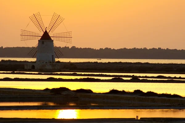 stock image Windmill at Marsala