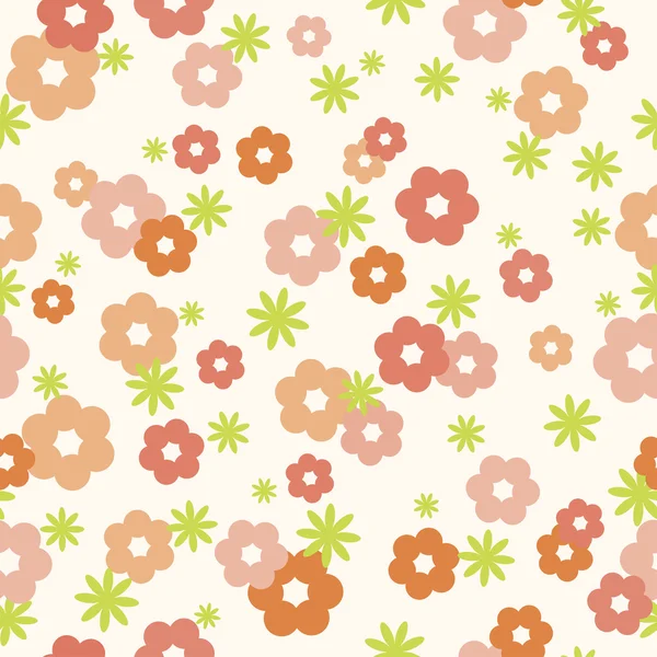 简单花卉无缝纹理 — 图库矢量图片
