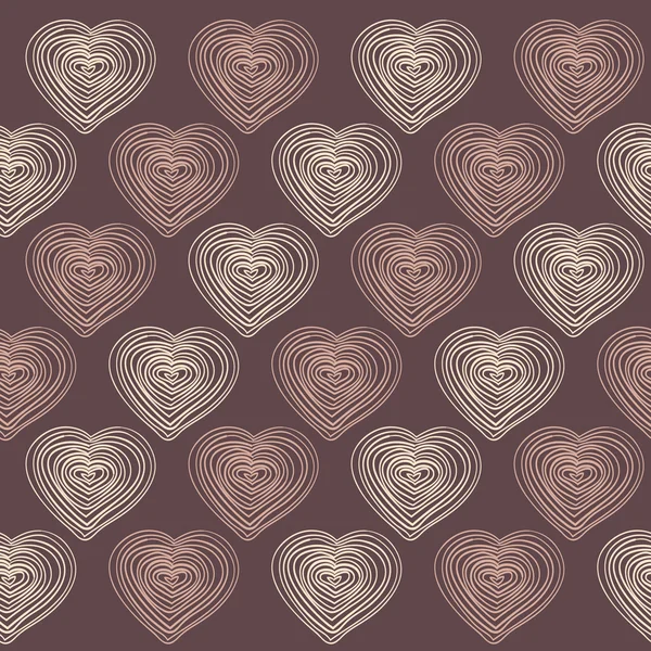 Hearts seamless pattern — Stock Vector
