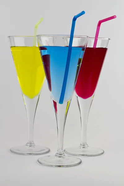 Multi Colored Cocktails — Stock Photo, Image