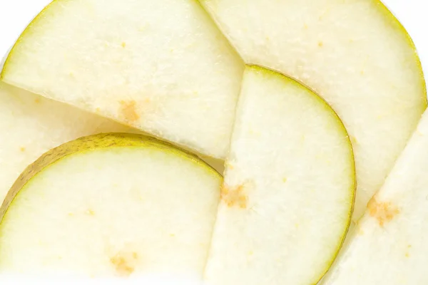 Sliced pear closeup — Stock Photo, Image