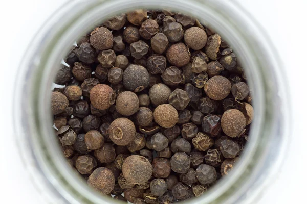 Isolated dried pepper in a jar — Stock Photo, Image