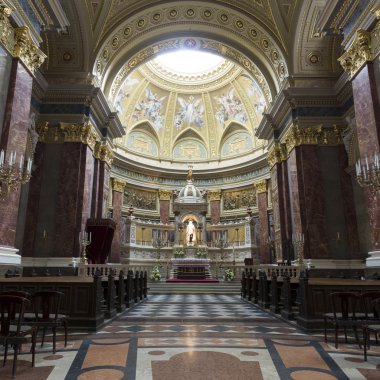 Aziz stephen Bazilikası, orta kesiminde Panoraması