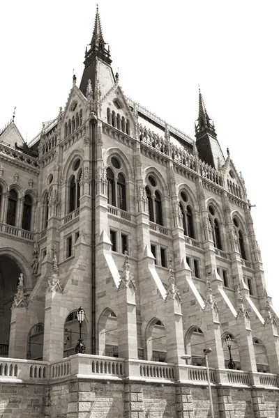 Budapest parliament (monochrome) — Stock Photo, Image
