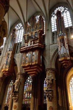 Aziz michael ve GudulaKatedrali st., Brüksel iç boru organ