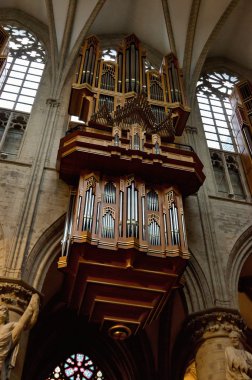 Aziz michael ve GudulaKatedrali st., Brüksel iç boru organ