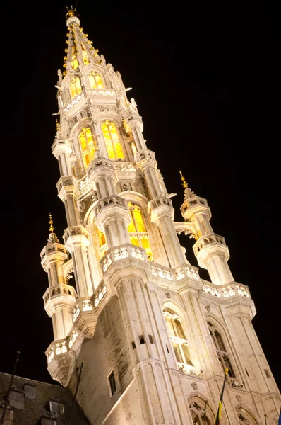Torre del Ayuntamiento de Grand Place, Bruselas —  Fotos de Stock
