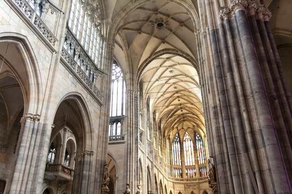 stock image Interior of Saint Vitus Cathedral