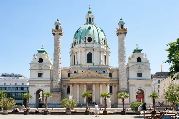 St. charles kerk, Wenen — Stockfoto