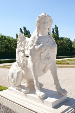 Sphinx statue near Belvedere Palace clipart