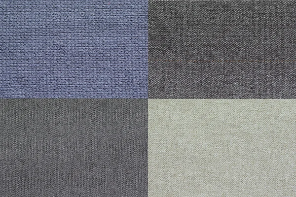Fabric textures set — Stock Photo, Image