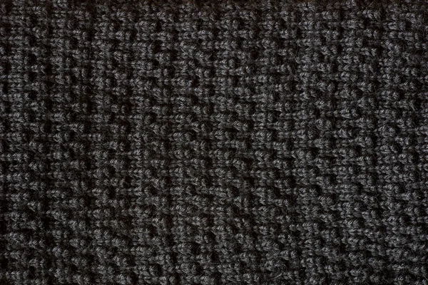 黒い織り目加工布の背景 — ストック写真