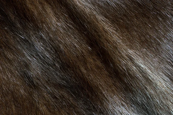 抽象的な黒いミンクの毛皮の背景 (斜めテクスチャ) — ストック写真