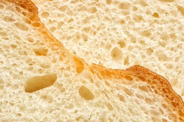 Wit brood segmenten textuur — Stockfoto