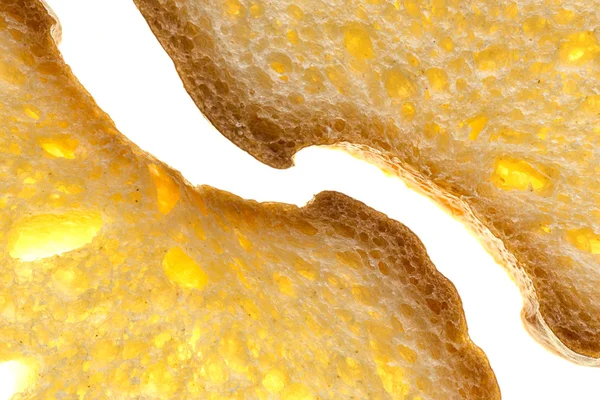 Felii de pâine albă (aur ) — Fotografie, imagine de stoc