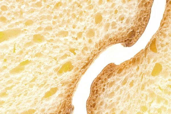 Fatias de pão branco — Fotografia de Stock