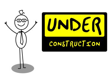 Businessman UnderConstruction clipart