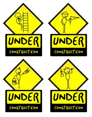 Under Construction sign clipart