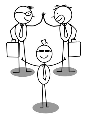 Business Agreement Intermediary clipart