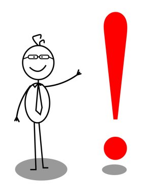 Business Attention exclamation mark clipart