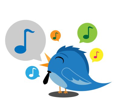 Bird song clipart