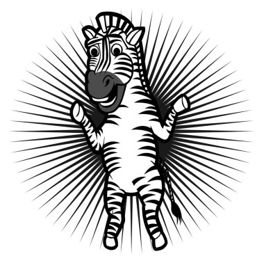 Zebra character clipart