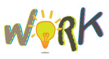 metin düşünce yanıp lamba ile iş