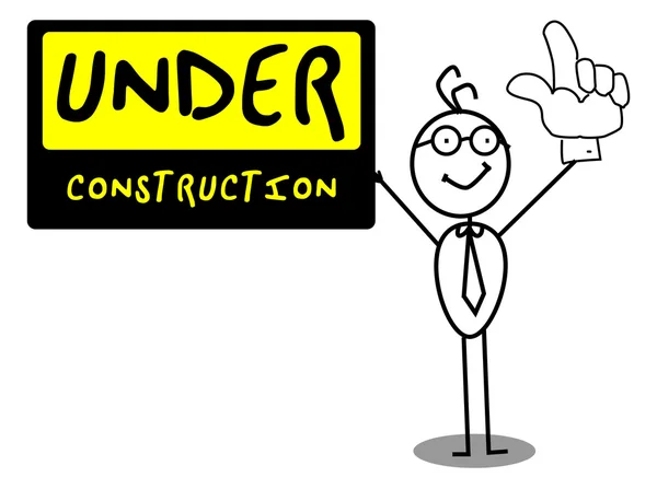 Under Construction sign — Stock Vector