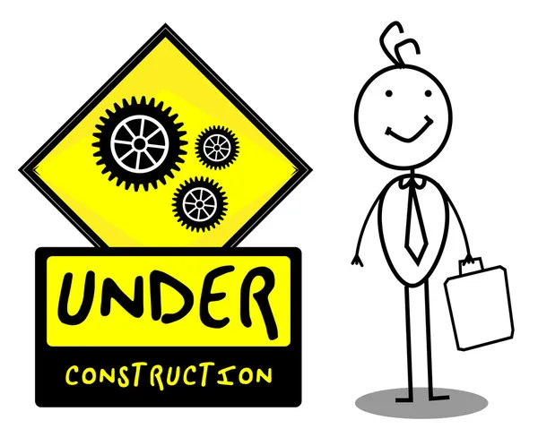 Under Construction sign — Stock Vector